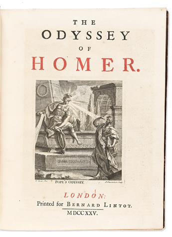 Homer, trans. Alexander Pope (1688-1744) The Iliad [and] The Odyssey of Homer, Extra-illustrated.